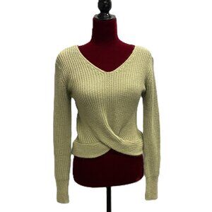 Poof Apparel Green Knit Sweater - Size Small